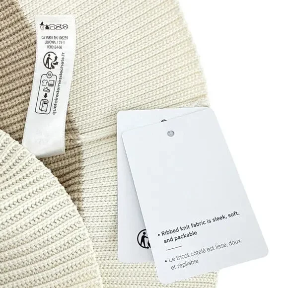 LULULEMON Knit Bucket Hat in Sand Trap/Light Ivory XS/S display picture 3